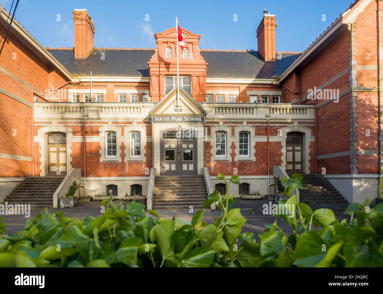 Erbe Schulgebäude, Victoria, Britisch-Kolumbien, Kanada. Stockfoto