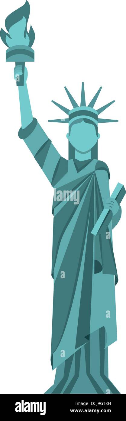 Freiheitsstatue Liberty cartoon Stock Vektor