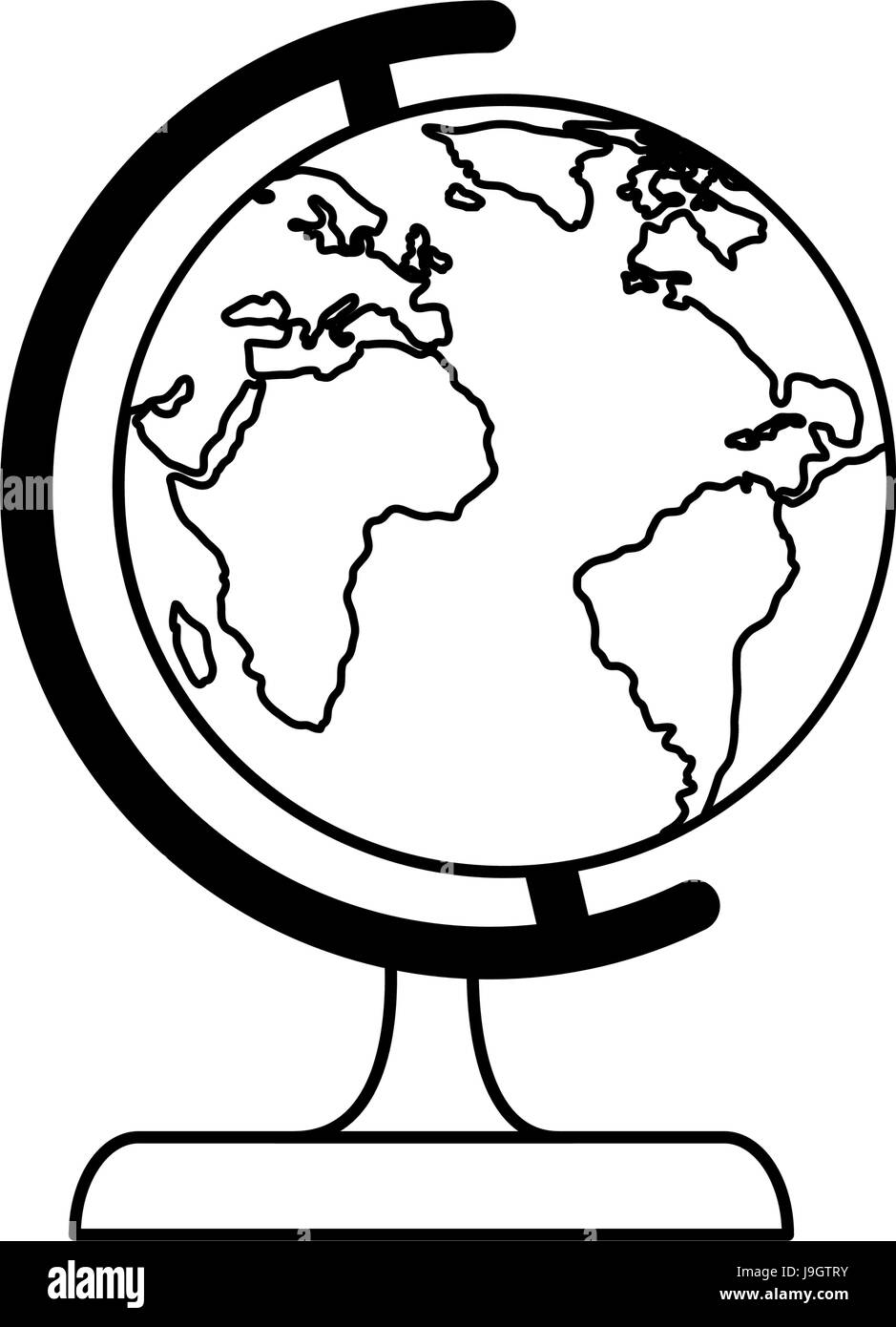 Geographie Werkzeug Symbol Stock Vektorgrafik Alamy