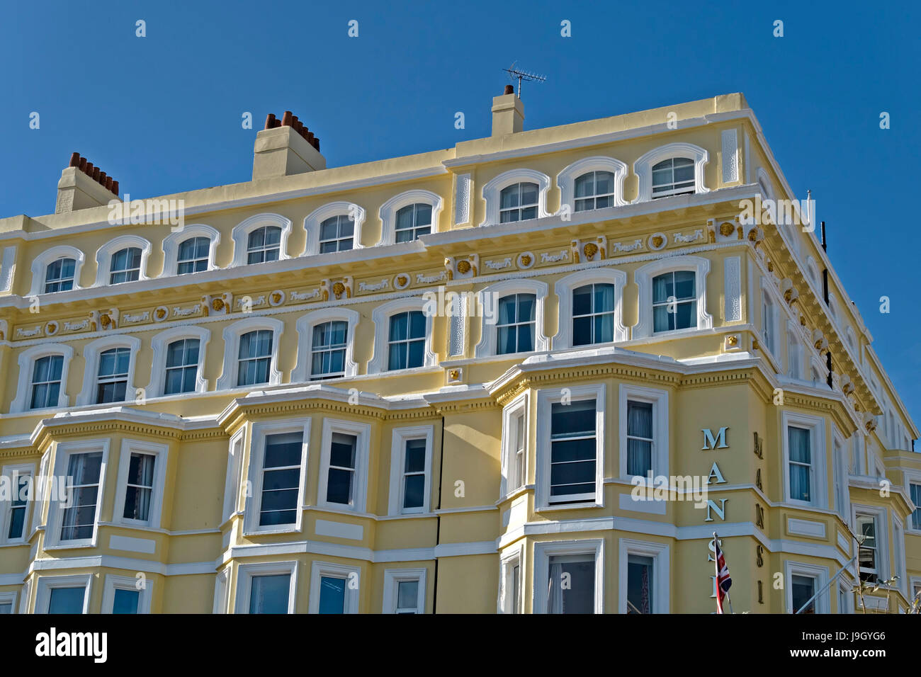 Mansion Lions Hotel, Grand Parade, Eastbourne Strandpromenade, East Sussex, England, UK Stockfoto