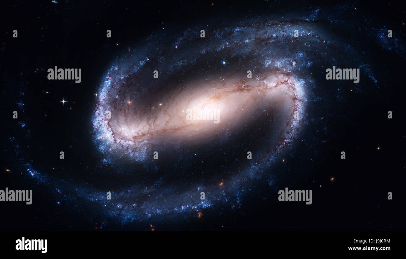 NGC 1300 ist eine vergitterte Spiralgalaxie im Sternbild Eridanus Stockfoto NGC 1300 ist eine vergitterte Spiralgalaxie im Sternbild Eridanus Stockfoto