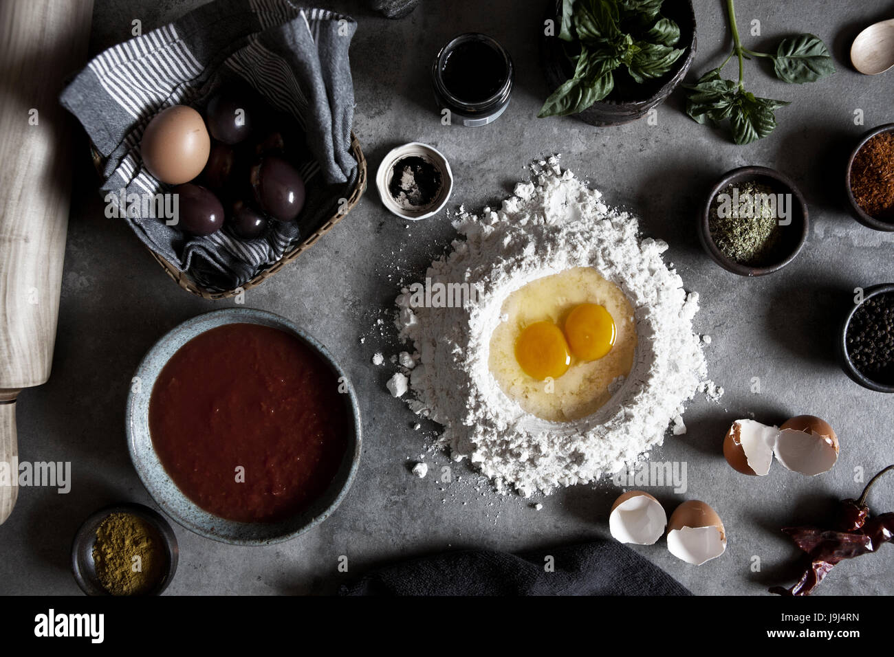 Naranjo En Flor ist ein gastronomisches Fotostudio mit Sitz in Santiago de Chile. Wir schaffen Bilder mit Verantwortung und guten Geschmack. Stockfoto