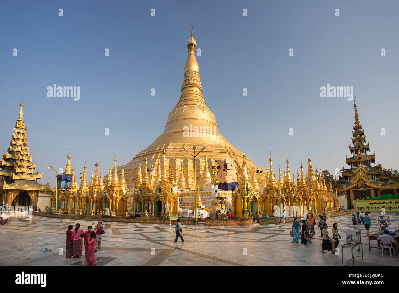 Myanmar, Yangon Stadt Shwedagon-Pagode, Stockfoto