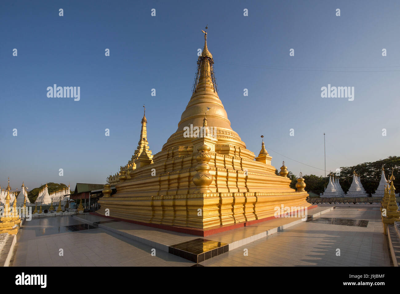 Myanmar, Mandalay City, Kuthodaw Pagode Stockfoto