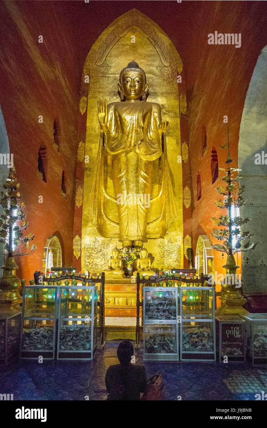 Myanmar, Provinz Mandalay, Bagan Stadt, Ananda Tempel, Stockfoto
