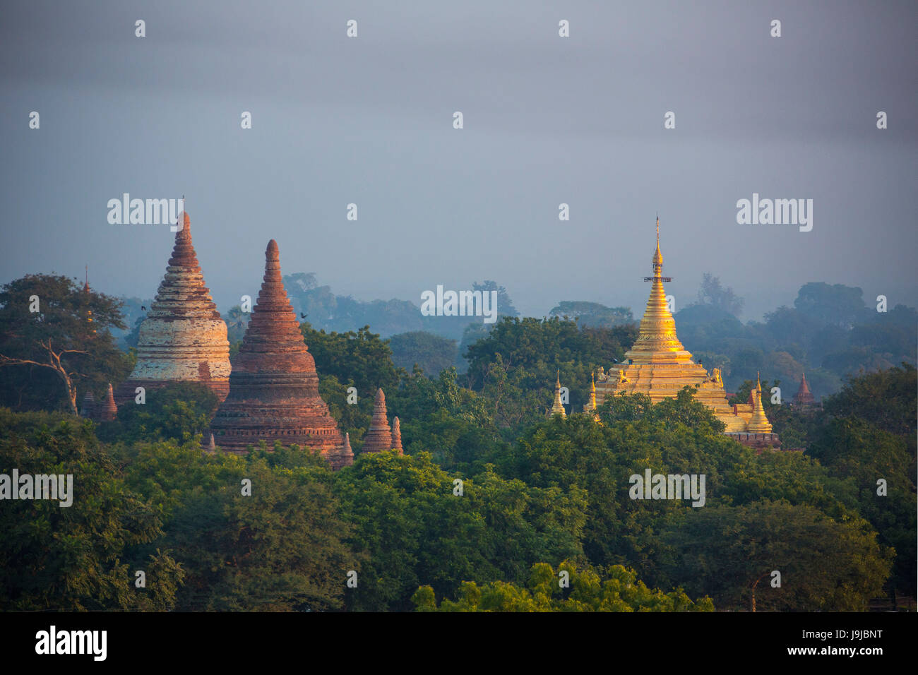 Myanmar, Provinz Mandalay, Bagan Stadt Stockfoto