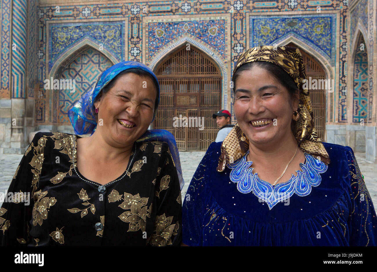 Einheimische Frauen Stadt Samarkand, Usbekistan Stockfoto