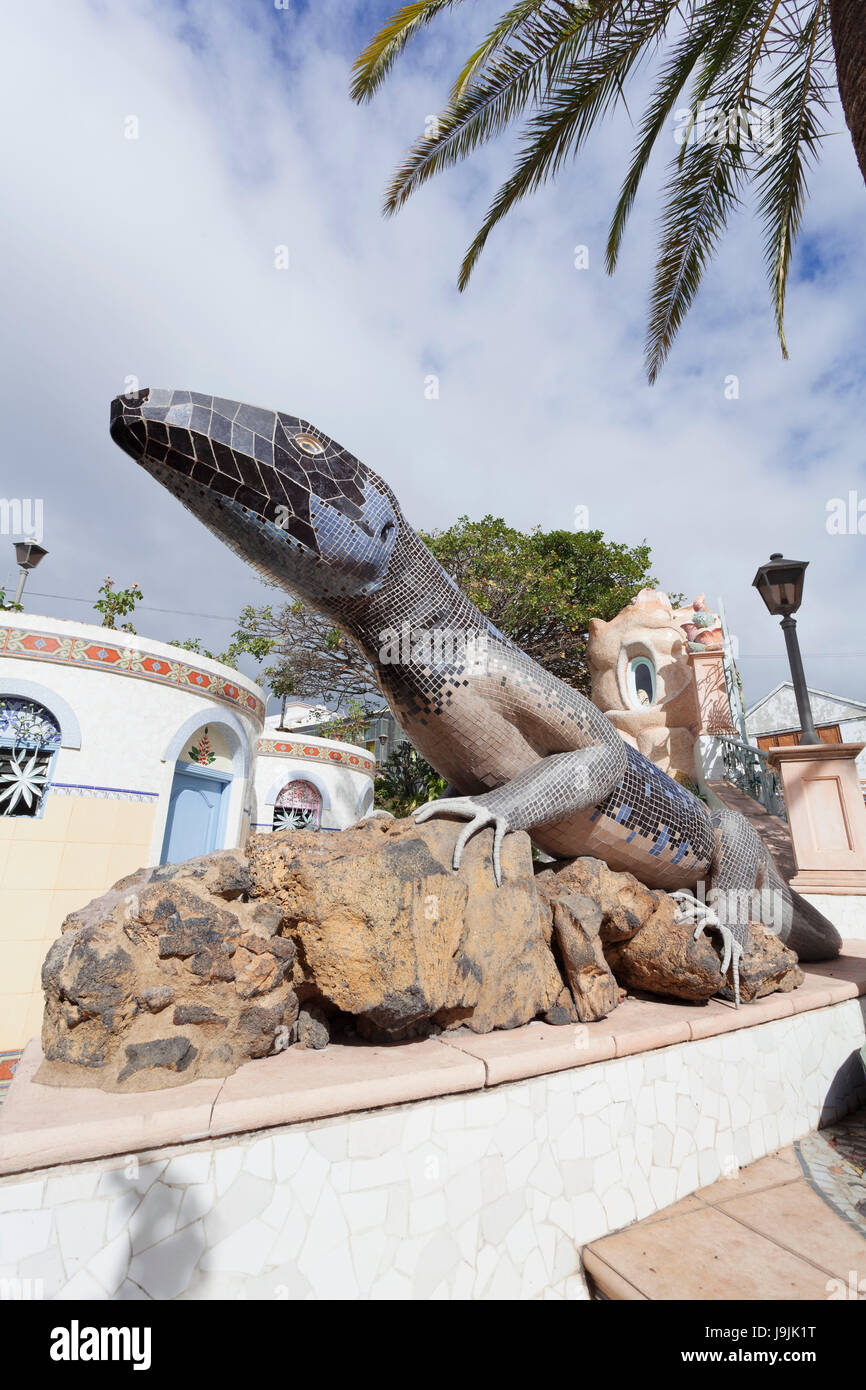 Botanischer Garten und Stadtpark, Architekt, Lui Morera, Los Llanos de Adriane, La Palma, Kanarische Inseln, Spanien Stockfoto