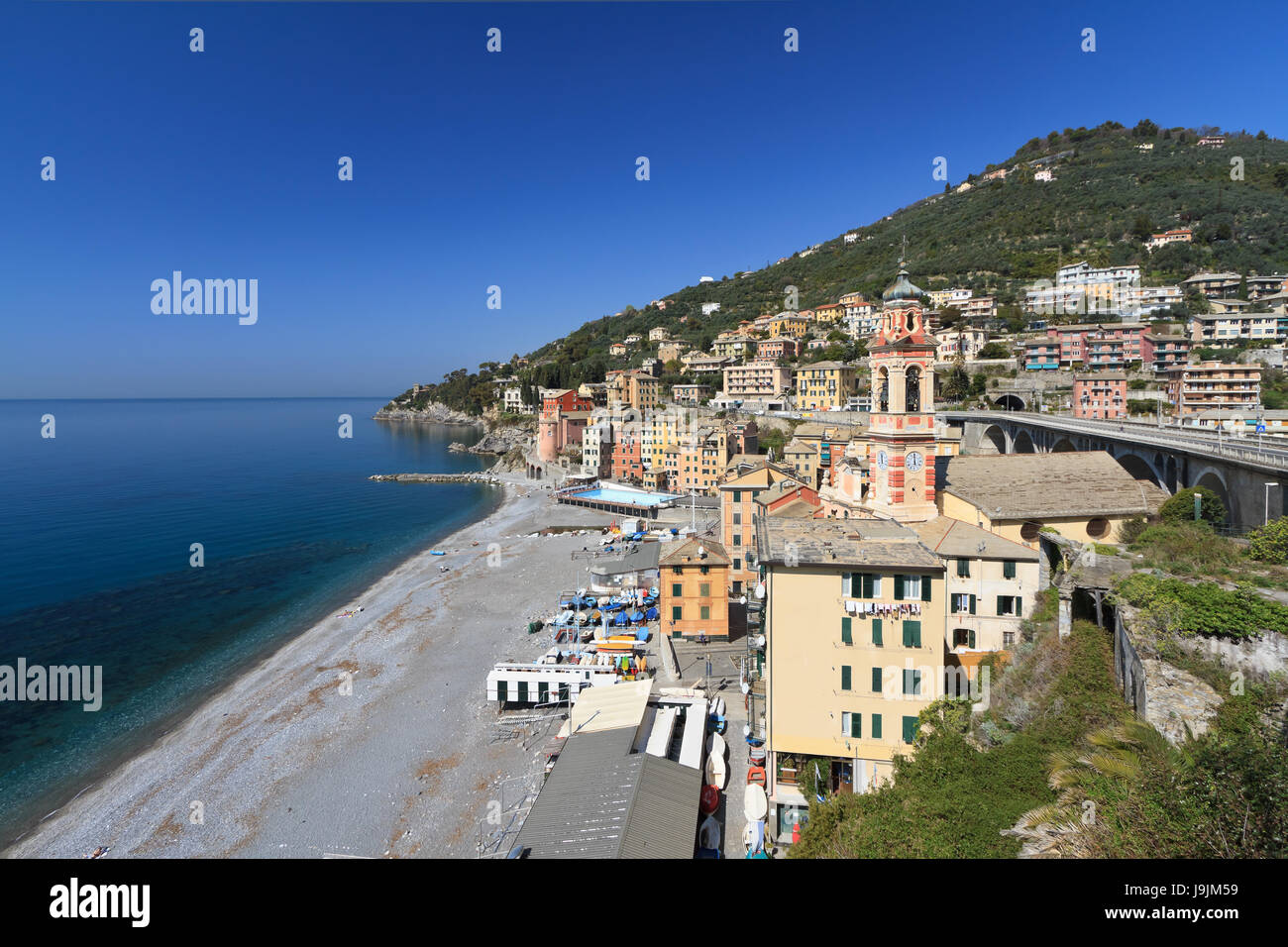 Stadt, Stadt, Strand, Meer, Strand, Meer, Anblick, Ansicht, Outlook, Stockfoto