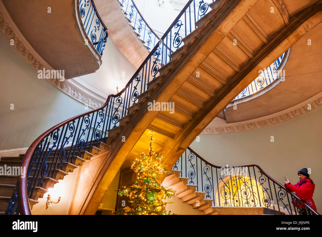 England, London, Strang, Somerset House, Nelson Treppe Stockfoto
