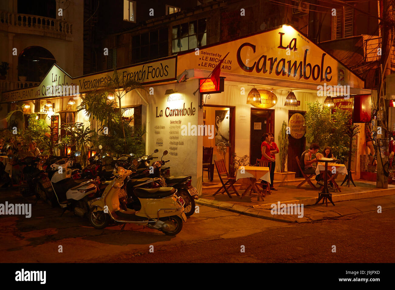 Restaurant La Carambole, Hue, North Central Coast, Vietnam Stockfoto