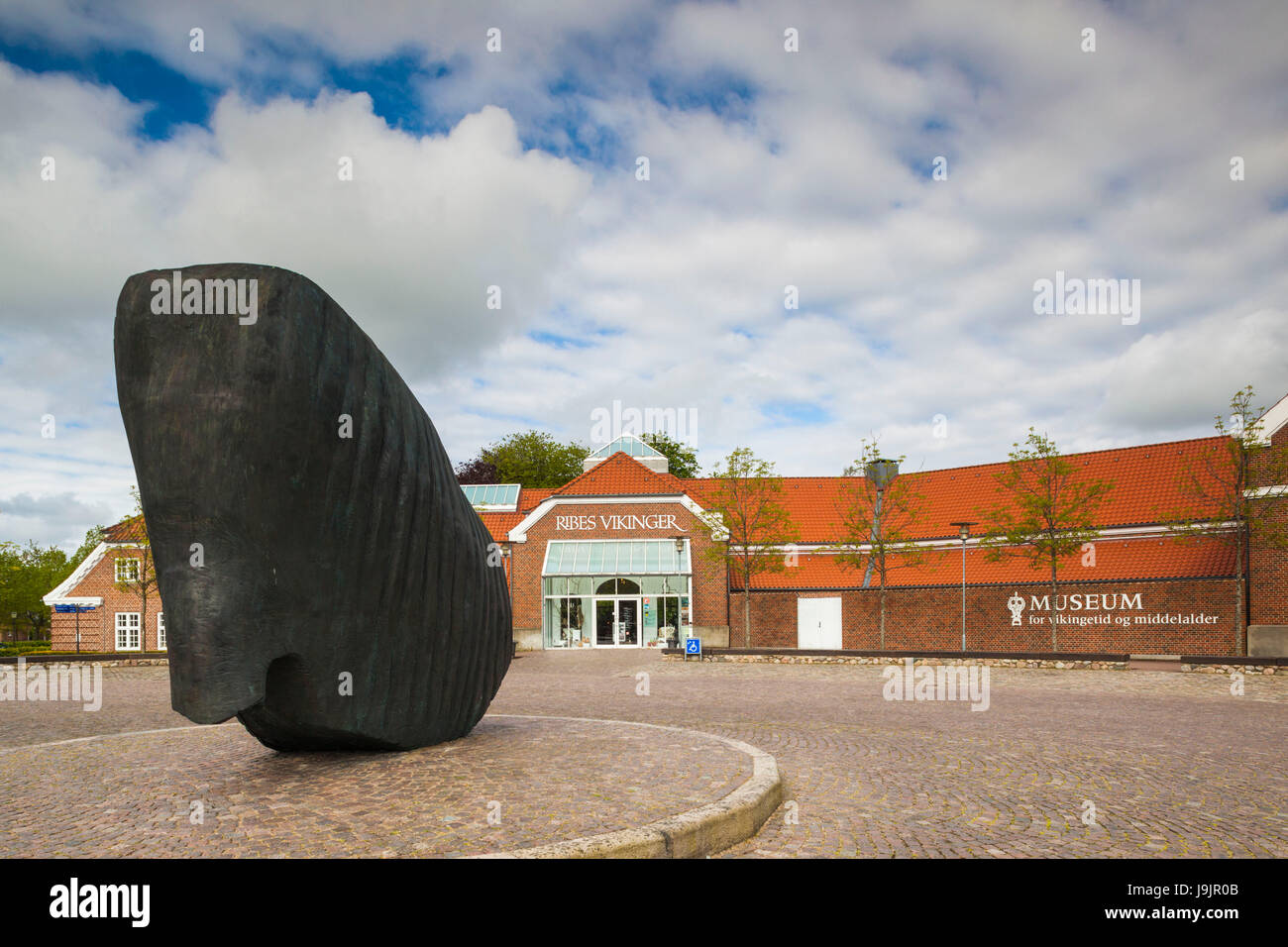 Dänemark, Jütland, Ribe, Museet Ribes Vikinger, Wikinger-Museum, außen Stockfoto