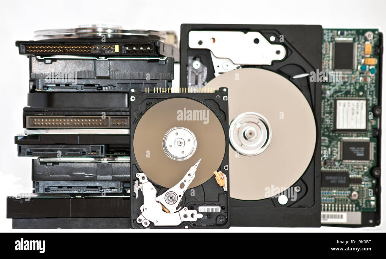 Elektronik, Hardware, Technologie, fest-Laufwerk, Festplatte, Festplatte, Stockfoto