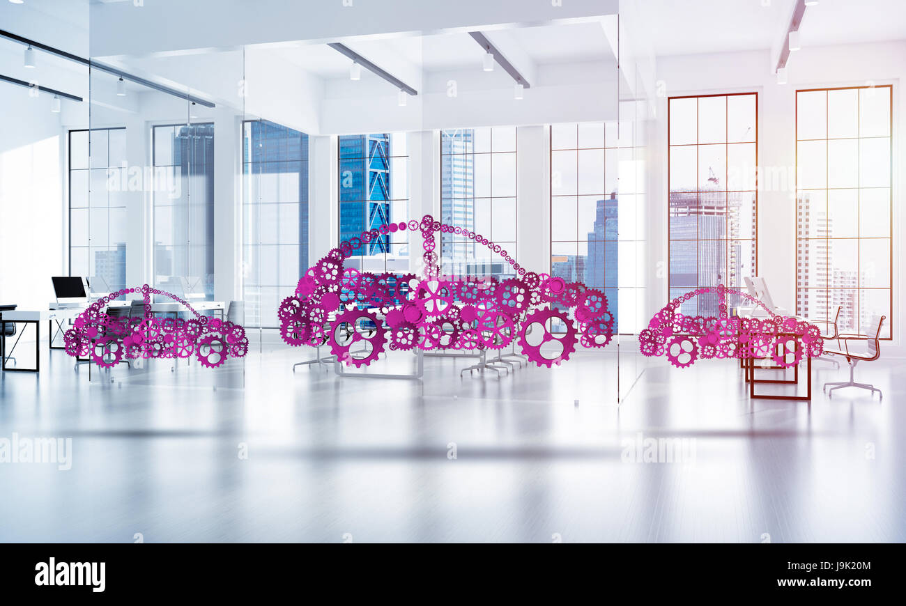 Auto-Service oder Produktion-Symbol Stockfoto