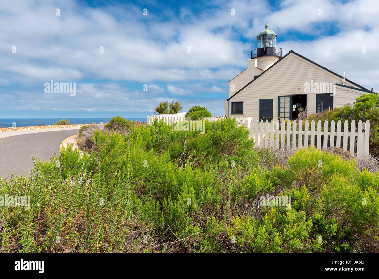 Old Point Loma Lighthouse in San Diego, Kalifornien. Stockfoto