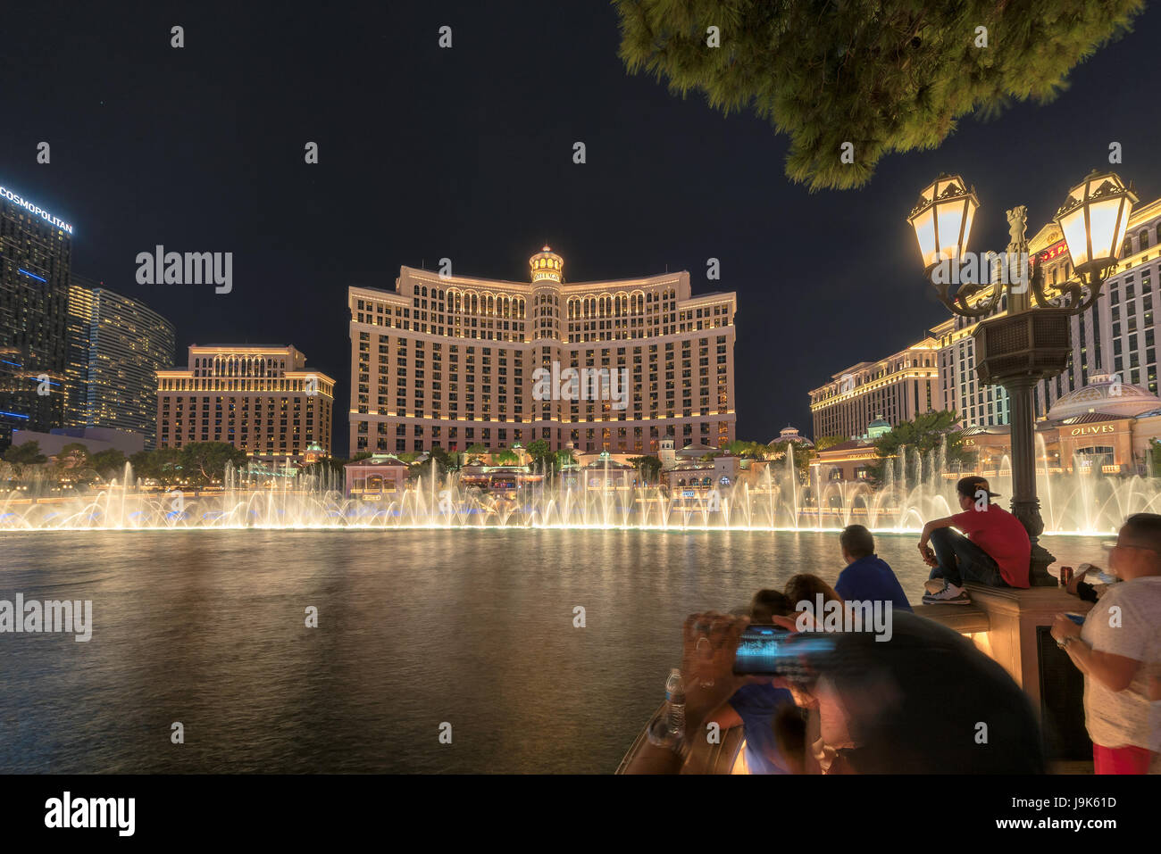 Der Brunnen im Bellagio Hotel und Casino in Las Vegas, Nevada. Stockfoto