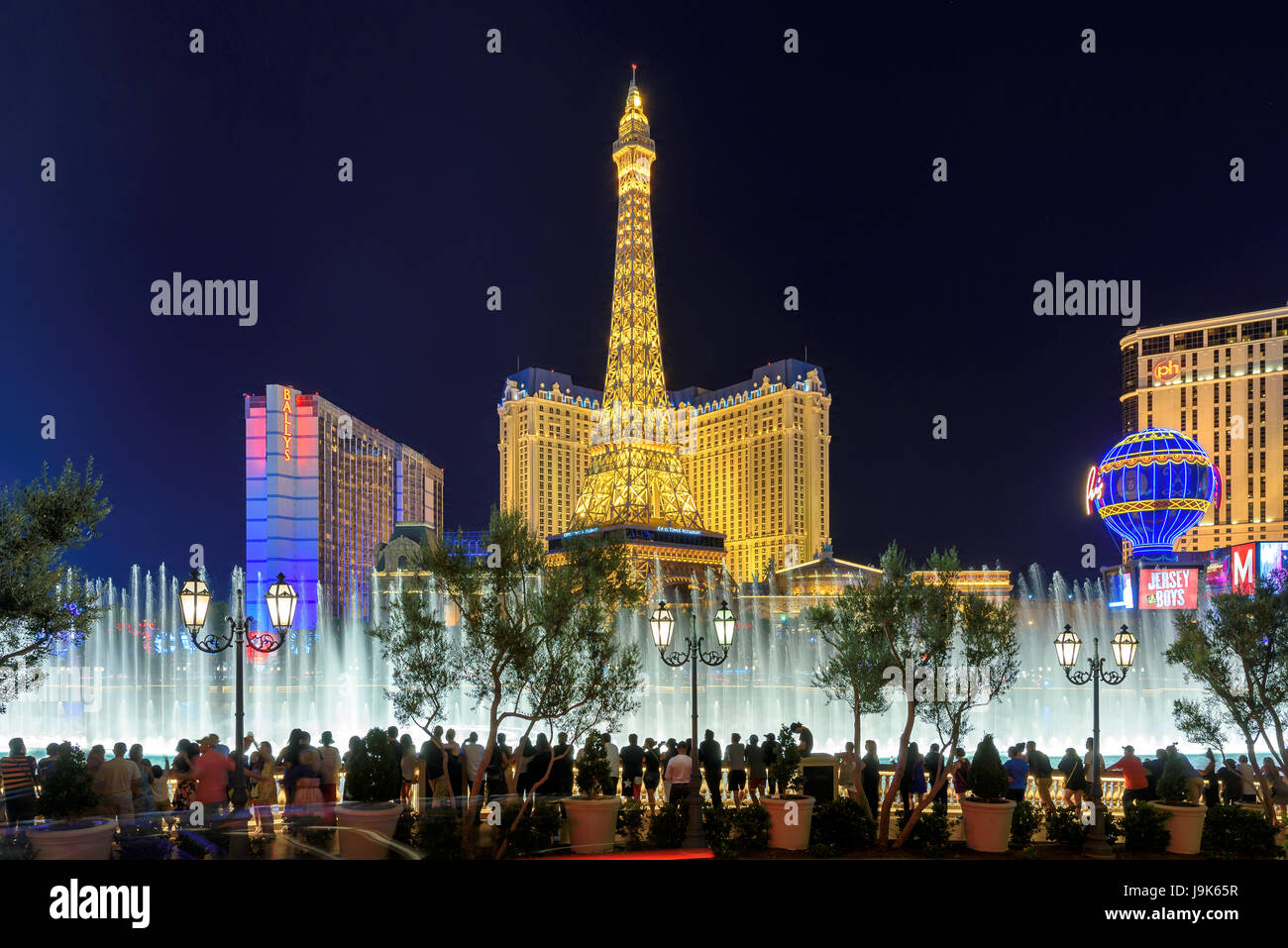 Der Brunnen im Bellagio Hotel und Casino in Las Vegas, Nevada. Stockfoto