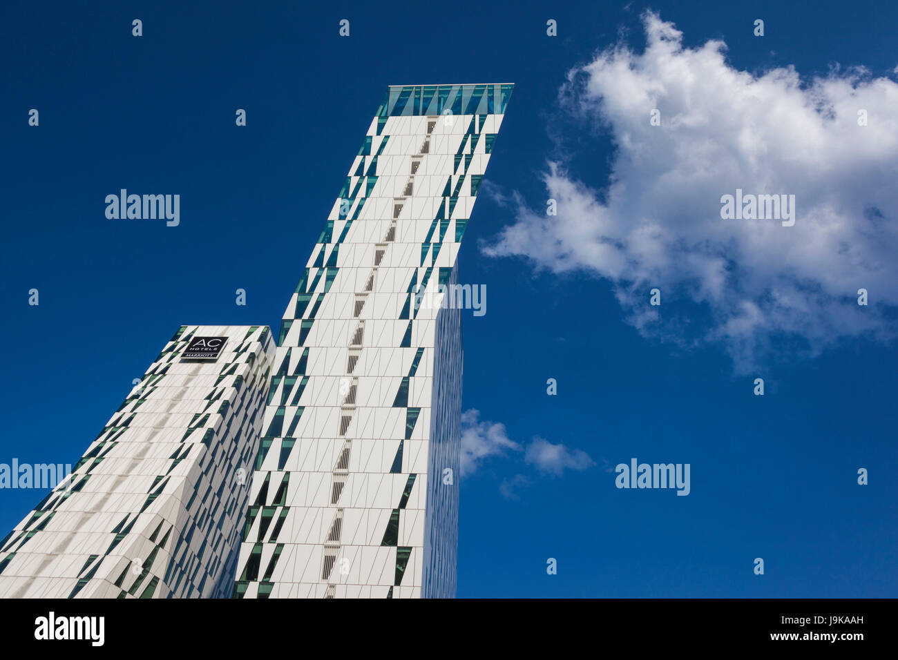 Dänemark, Seeland, Kopenhagen, Bella Sky Hotel Towers Stockfoto