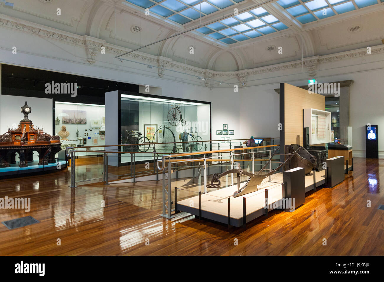 Neuseeland, Südinsel, Otago, Dunedin, Toitu Otago Siedler Museum innen Galerie Stockfoto