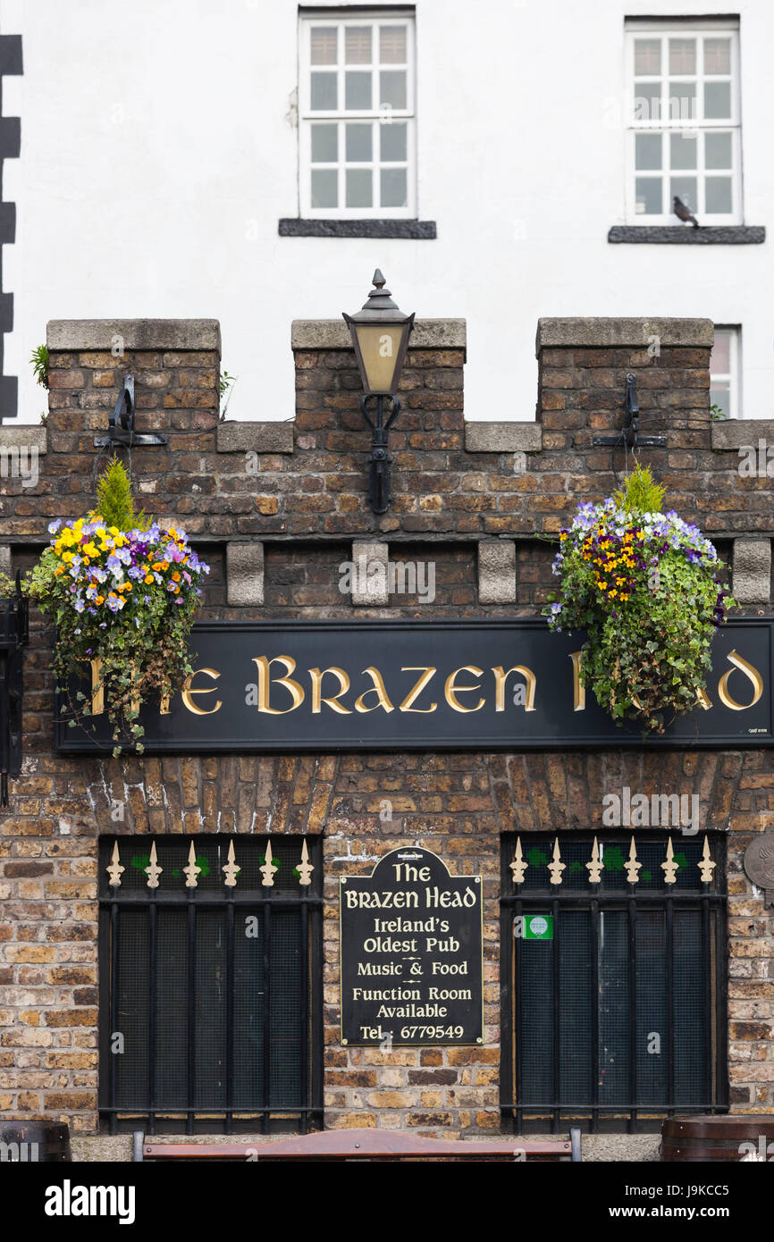 Irland, Dublin, The Brazen Head, Irland älteste Bar, 1198, außen Stockfoto