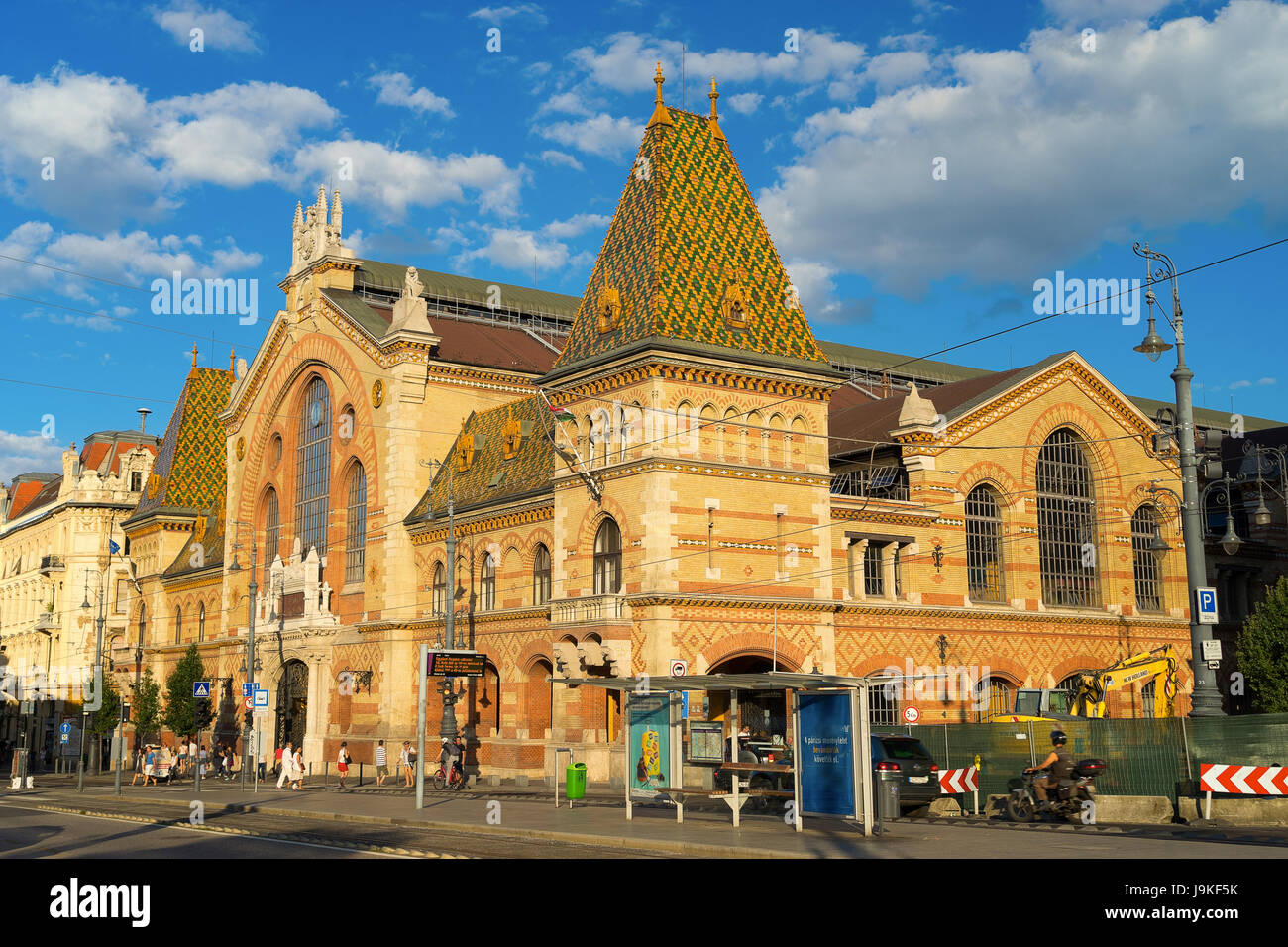 Große Halle Markt in Budapest Ungarn Stockfoto
