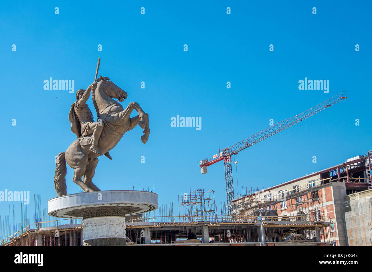 Skopje, Mazedonien - Alexander der große Stockfoto