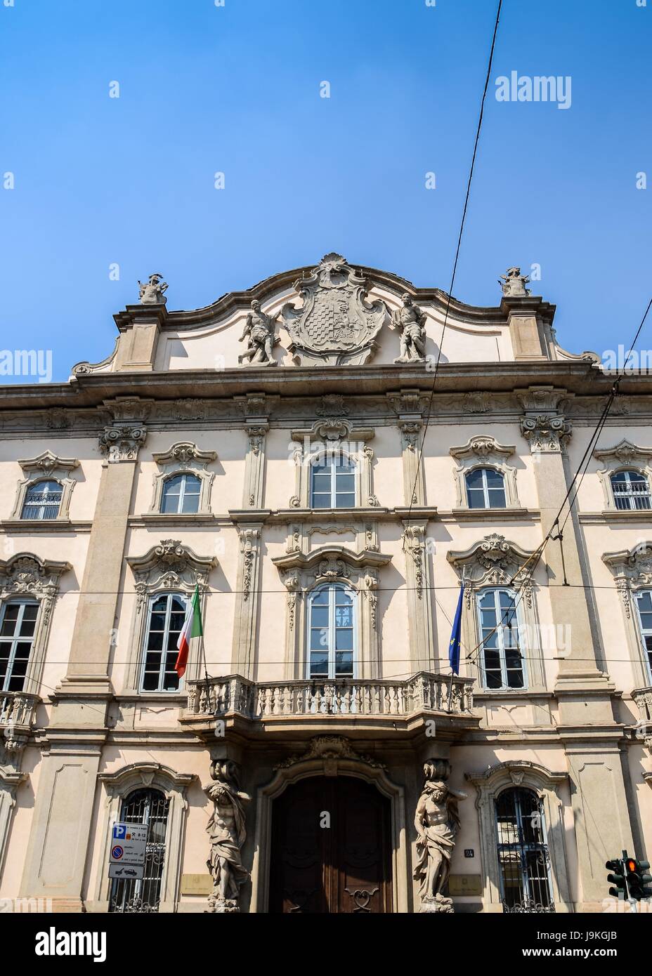 Mailand (Lombardei, Italien): typische Residenzschloss im Jugendstil (Jugendstil) im Stadtteil Porta Venezia Stockfoto