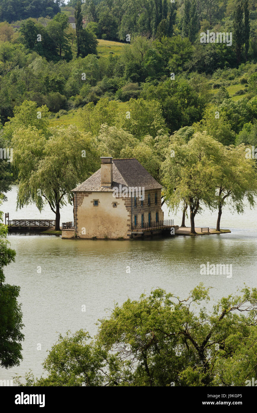 Frankreich, Correze, Lissac sur Couze, Lissac Mühle am Lac du Causse Stockfoto