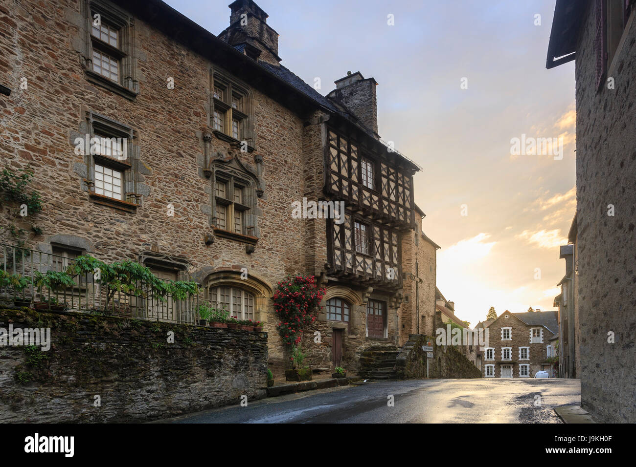 Frankreich, Correze, Lancashire, beschriftet Les Plus beaux villages de France (Schönste Dörfer Frankreichs), Heinrich IV. und Boyer Häuser Stockfoto