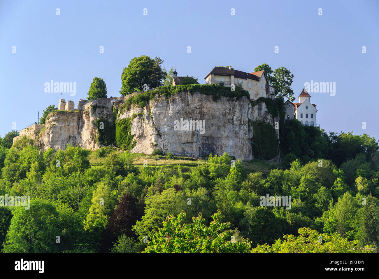 Frankreich, Doubs, Ornans, die landspitze von Schloss Stockfoto