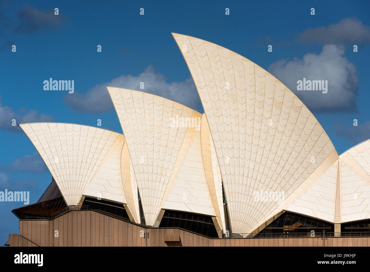 Sydney Opera House, Nahaufnahme Detail. Sydney, NSW, Australien. Stockfoto
