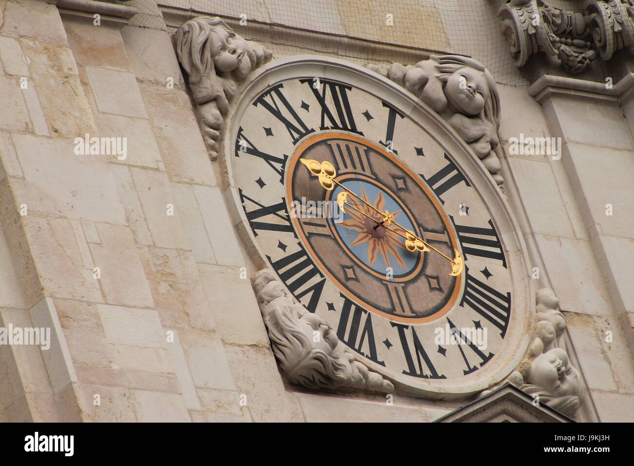 Turm, Barock, Uhr, Zeit, Uhrturm, Uhrzeiger, Mittelalter, Detail  Stockfotografie - Alamy