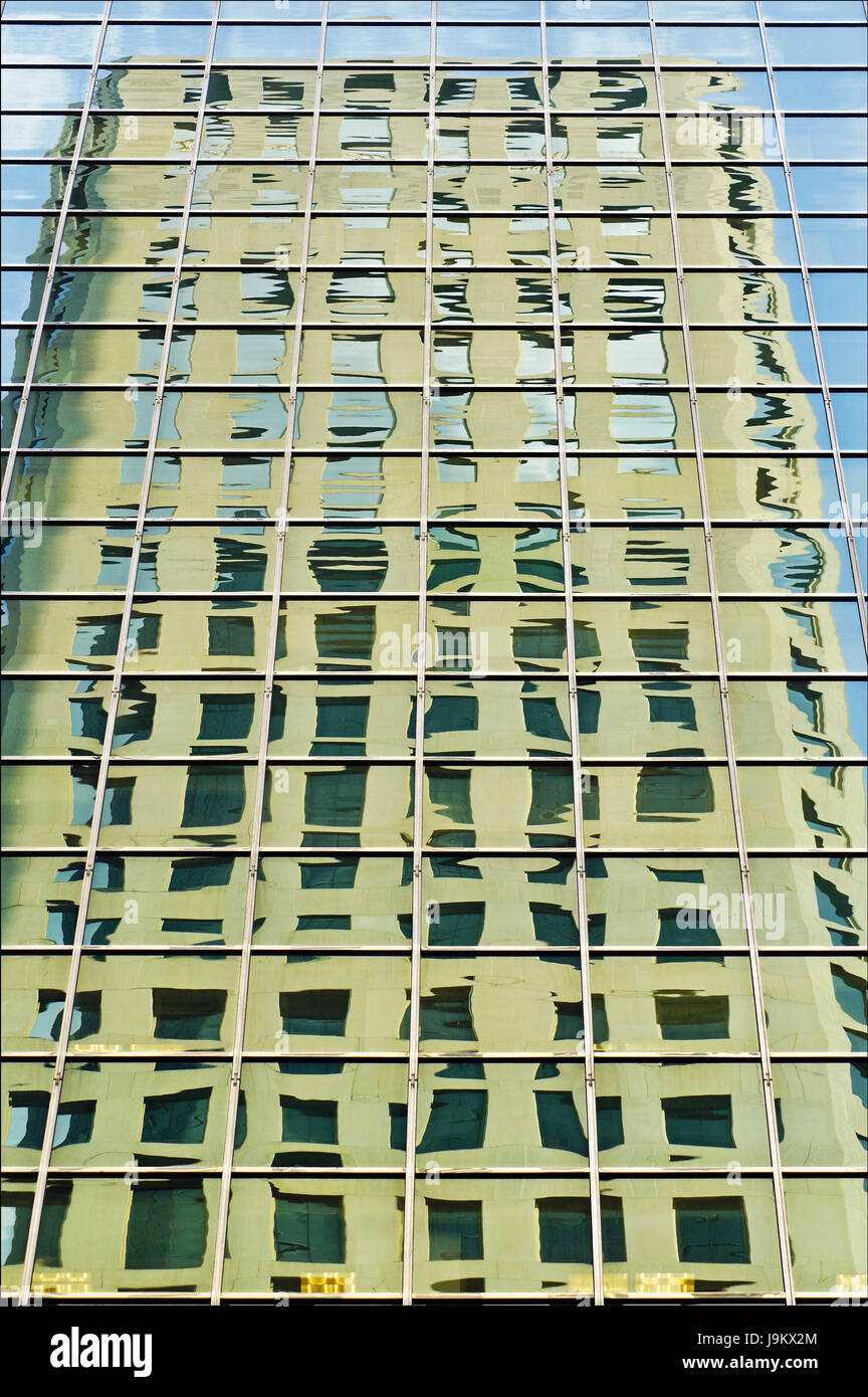 Gebäude Reflexion, New York, USA Stockfoto