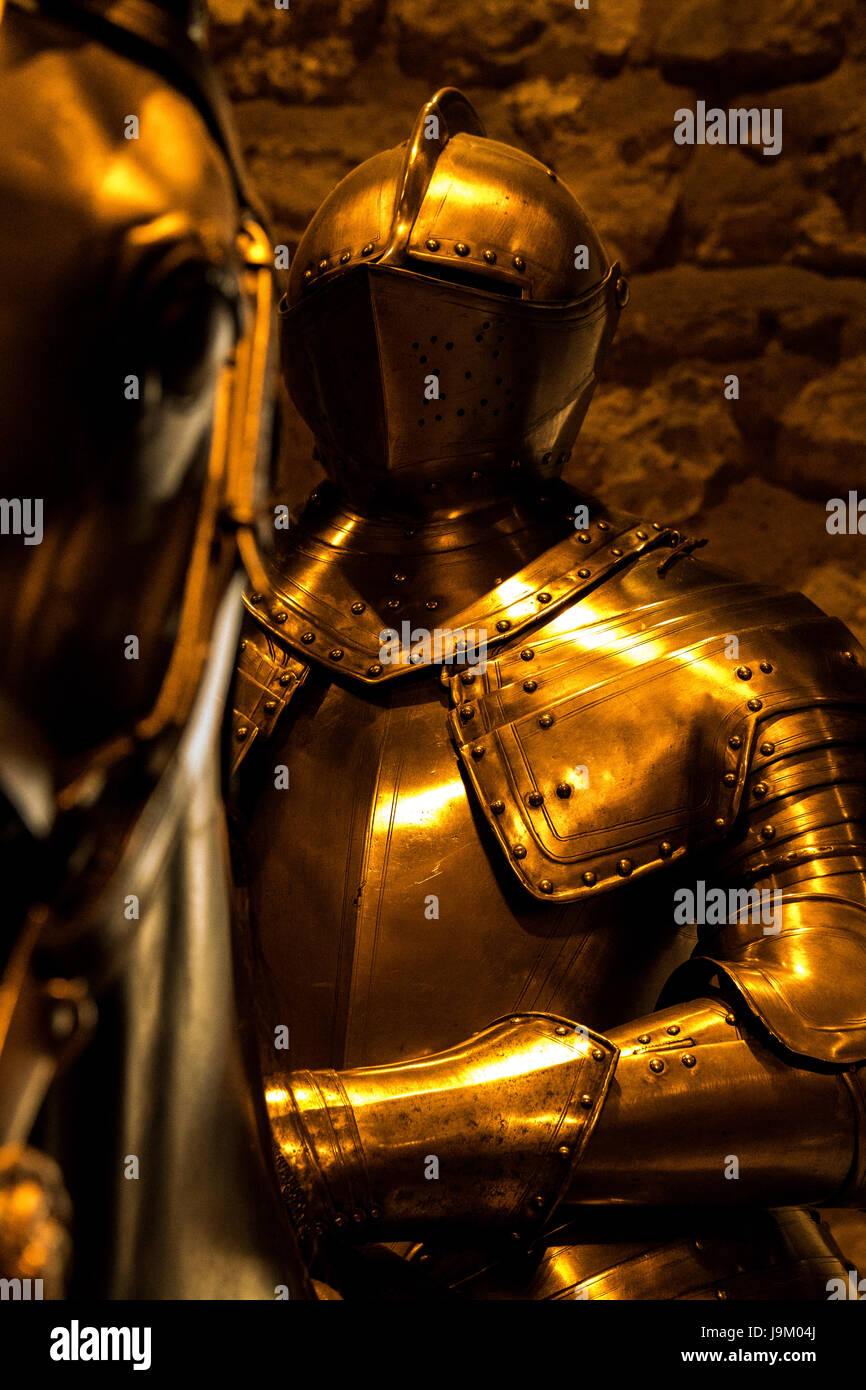 Rüstung in der Tower of London, UK Stockfoto