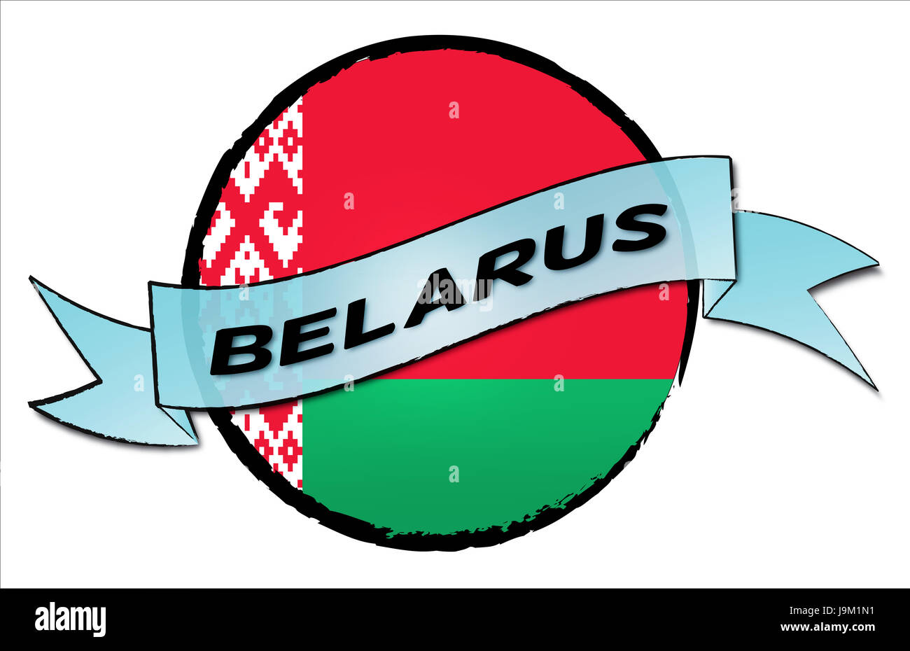 Union, Belarus, Flagge, Reise, Button, Banner, Union, Land, Land, Russland, Vane, Stockfoto