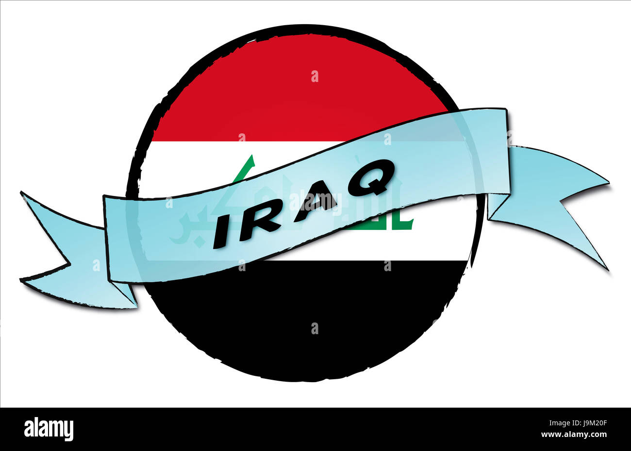 Kreis Land Irak Stockfoto