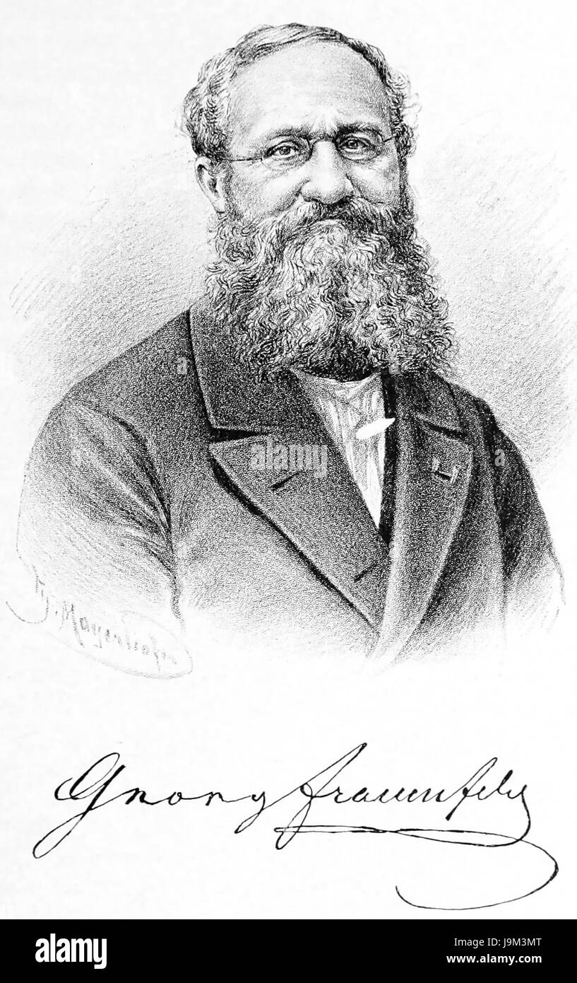 GEORG RITTER von FRAUENFELD (1807-1873), österreichischer entymologist Stockfoto