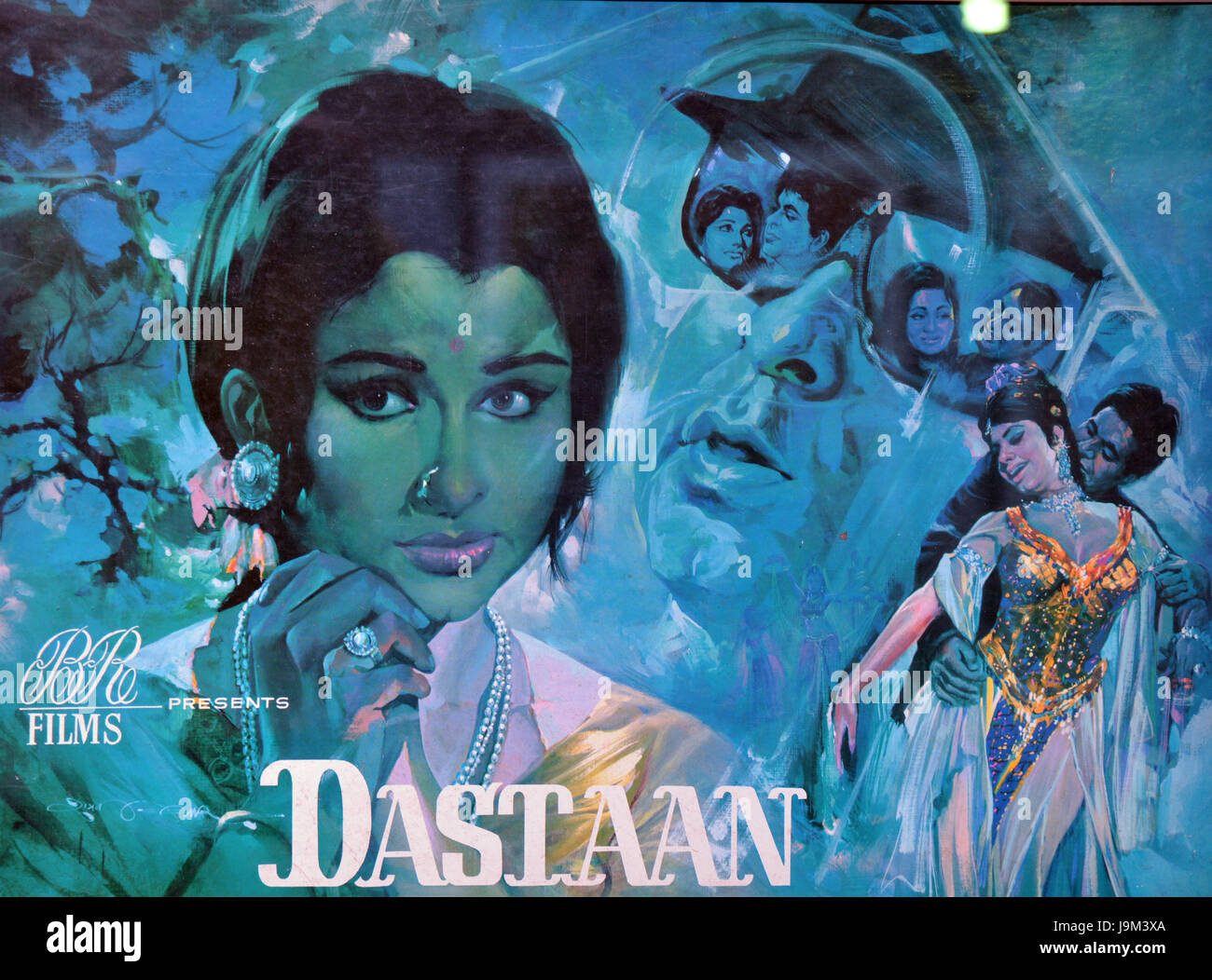 Indisches bollywood hindi-Filmplakat von Dastaan, BR Films, Indien, Asien Stockfoto