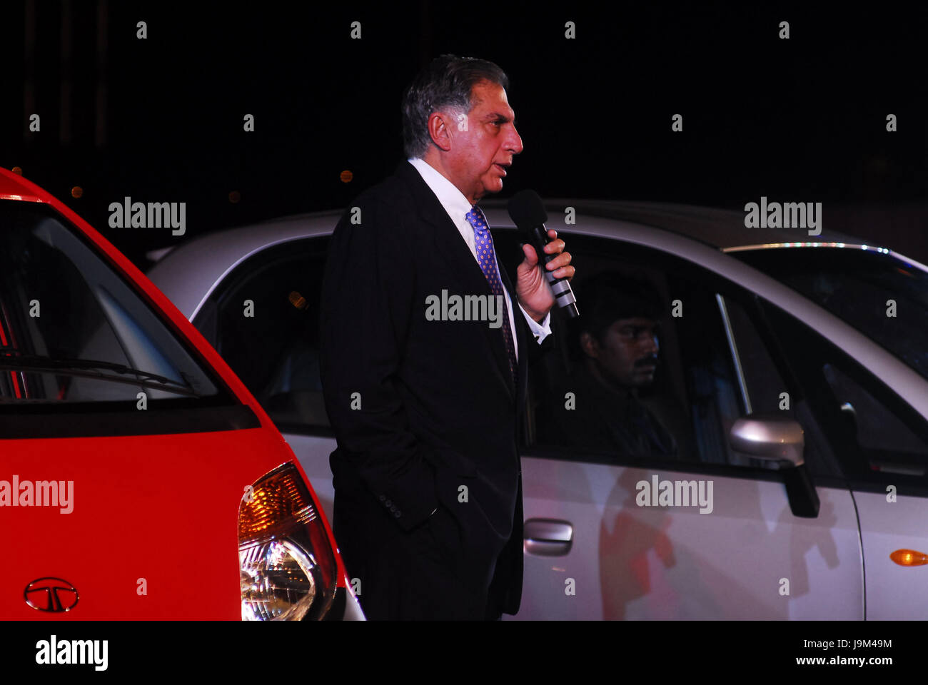 Ratan Tata zu starten, Auto, Nano, Indien, Asien, NOMR Stockfoto