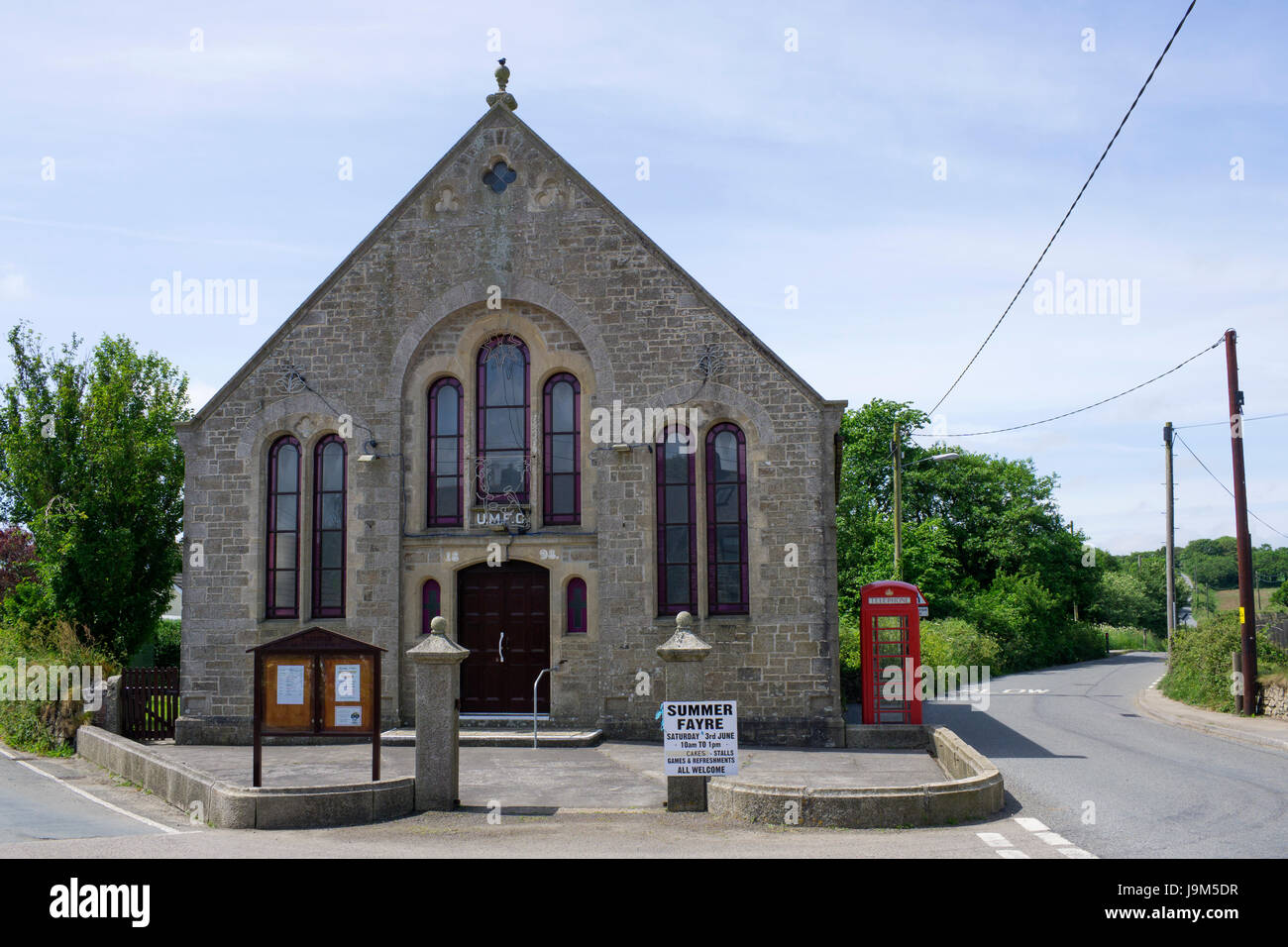 Barripper Evangelisch-methodistische Kirche, Cornwall England UK Stockfoto