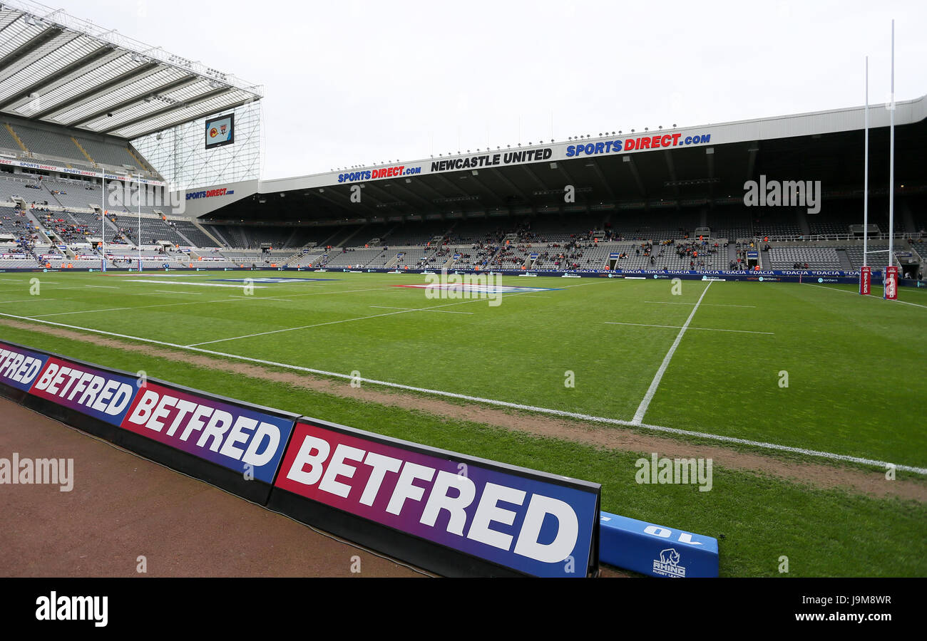 St James' Park-Stadion, bevor es am zweiten Tag des Wochenendes Betfred Super League Magic startet Stockfoto