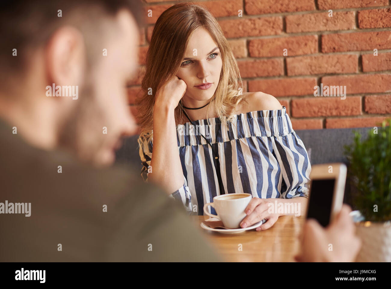 Paare, die Probleme mit der Kommunikation Stockfoto
