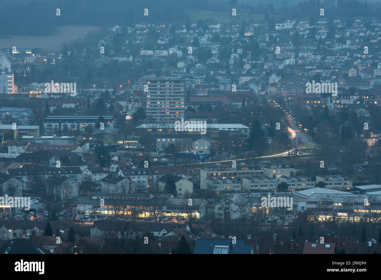 Lörrach-Nacht Stockfoto