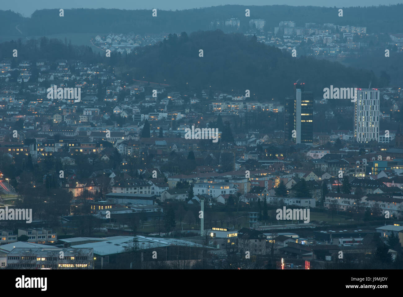 Lörrach-Nacht Stockfoto