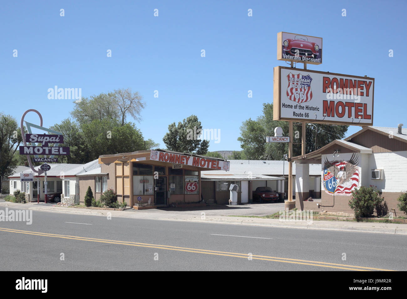 Romney Motel in Seligman auf der Route 66 in Arizona usa Stockfoto