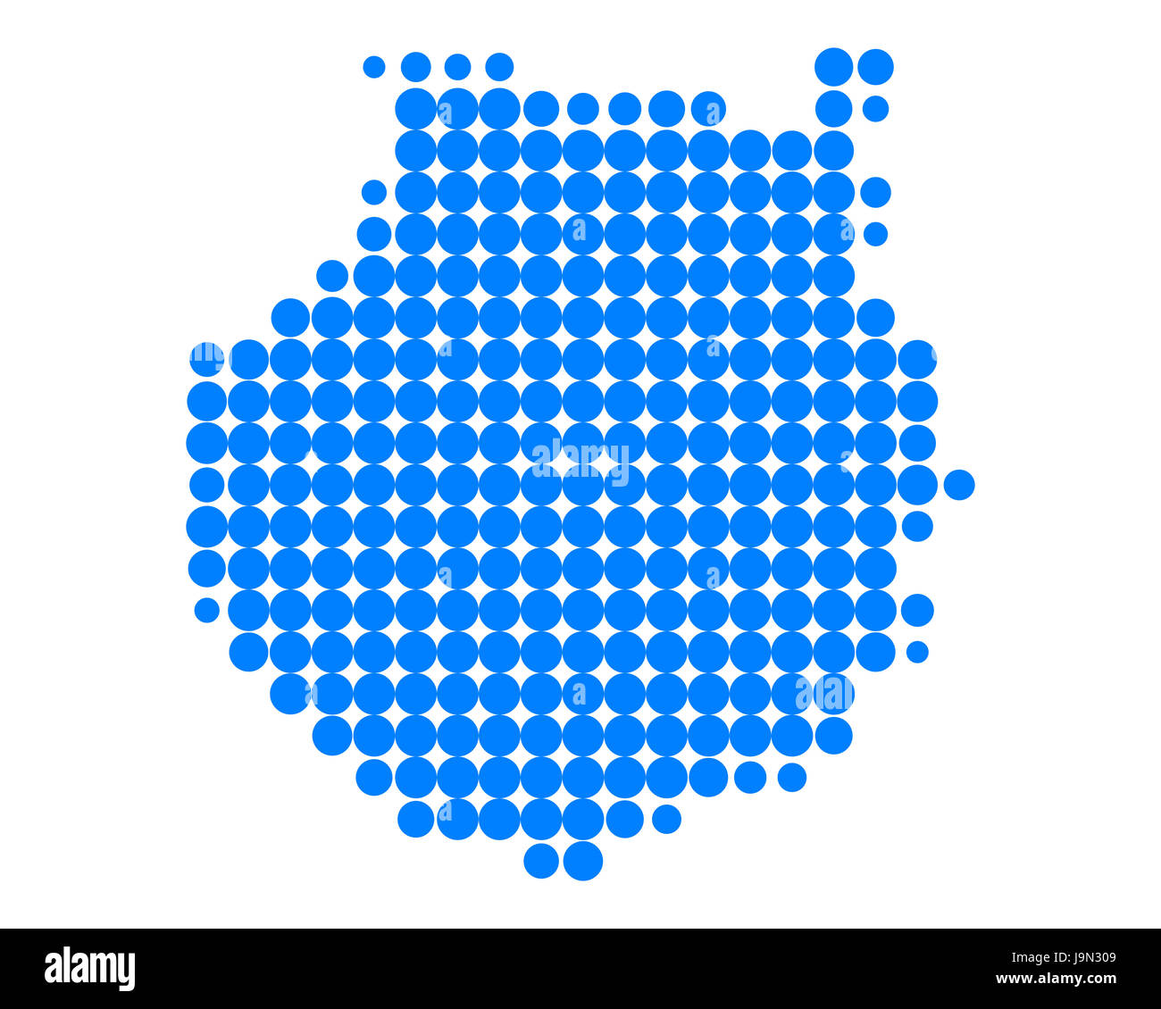 blau, Spanien, Illustration, Inseln, Kanarische Inseln, Kreis, Karte, gepunktet, Dot, Stockfoto