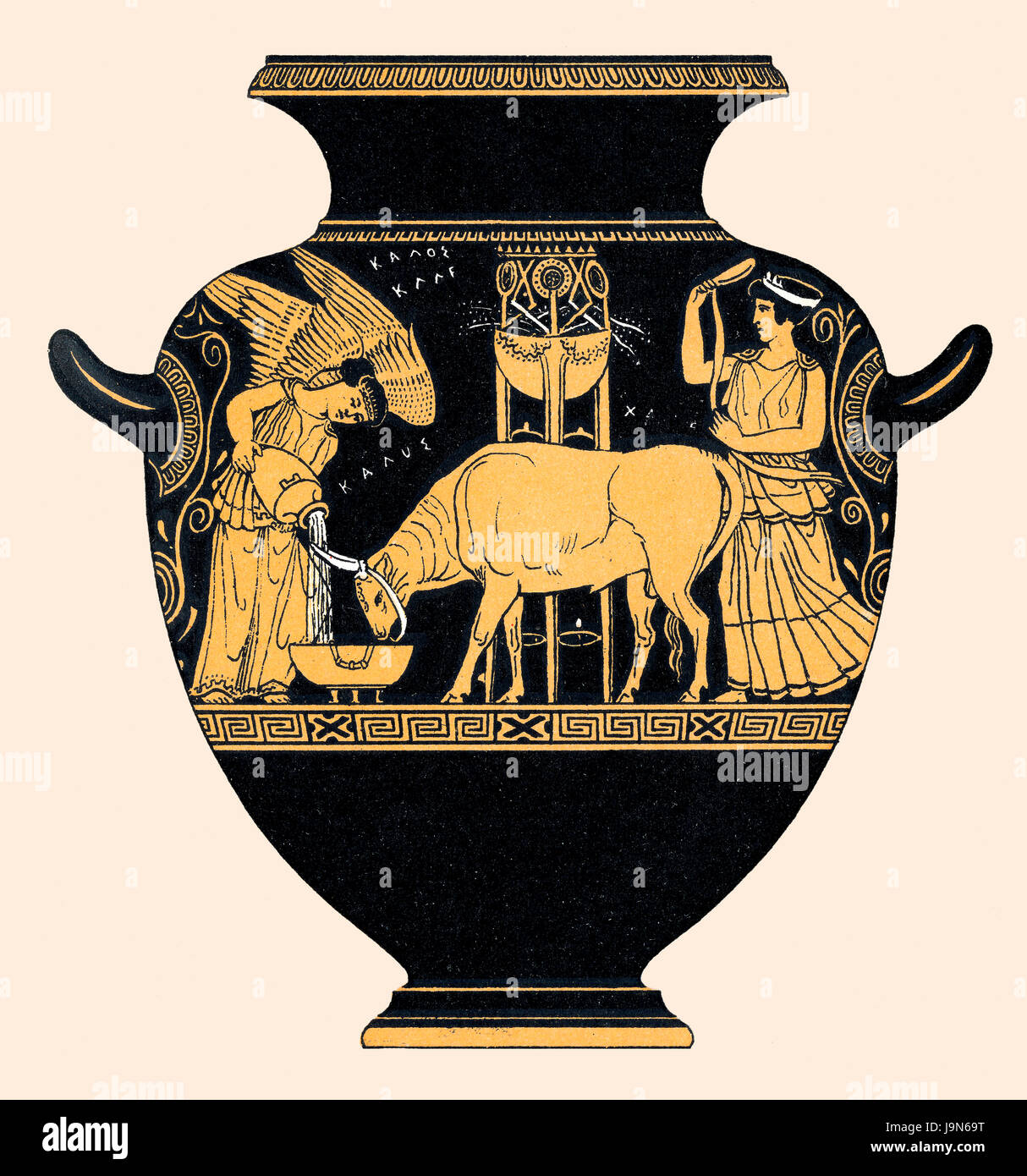 Vase aus dem antiken Griechenland Stockfoto