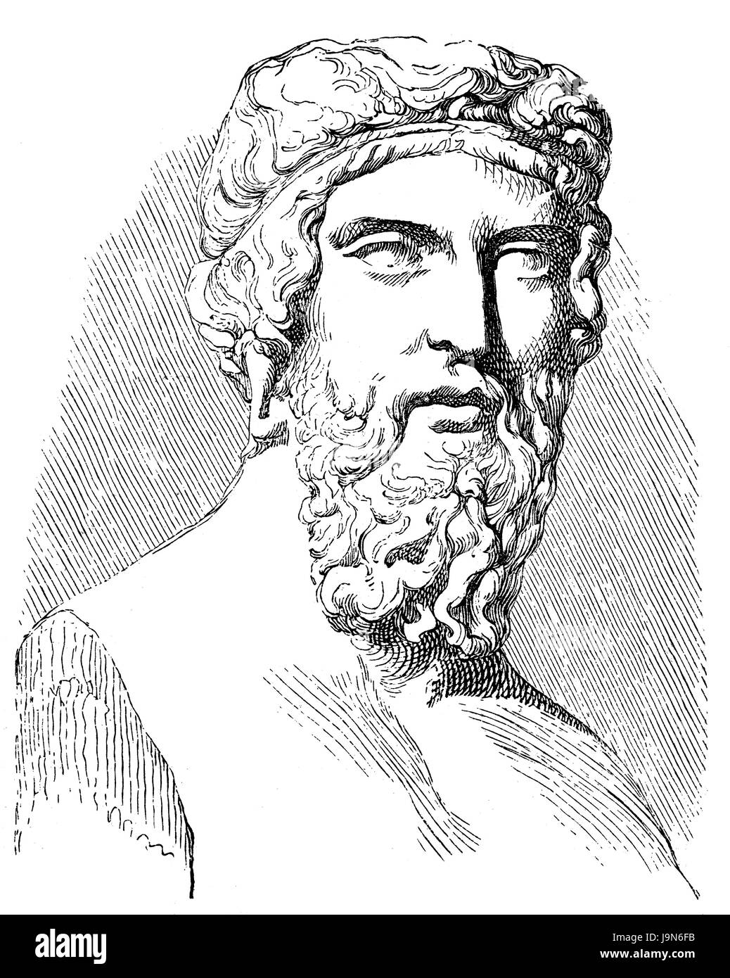Platon oder Platon 428-348 v. Chr., einer antiken griechischen Philosophen Stockfoto
