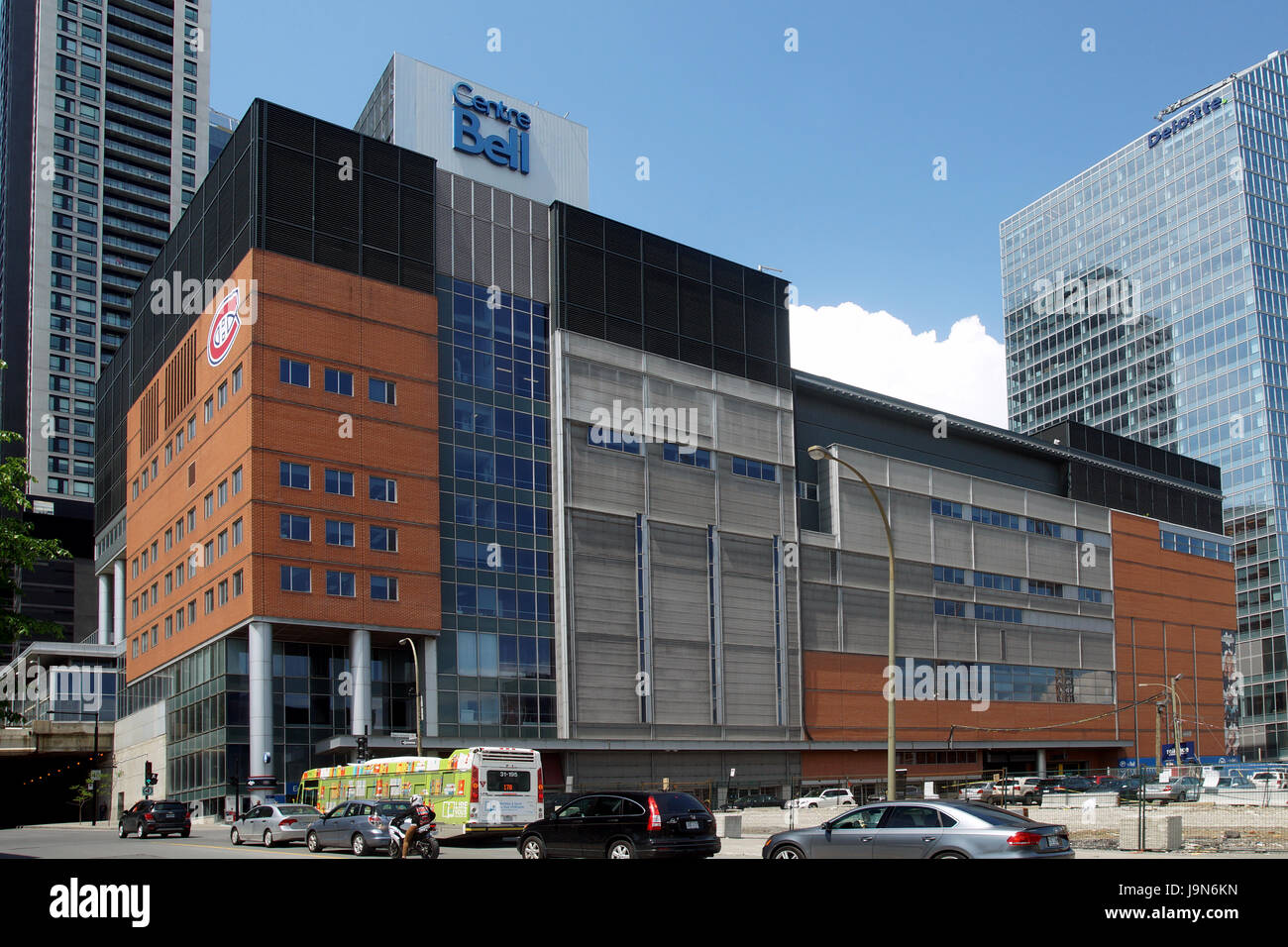 Bell Centre Sportarena in der Innenstadt von Montreal, Quebec, Kanada Stockfoto