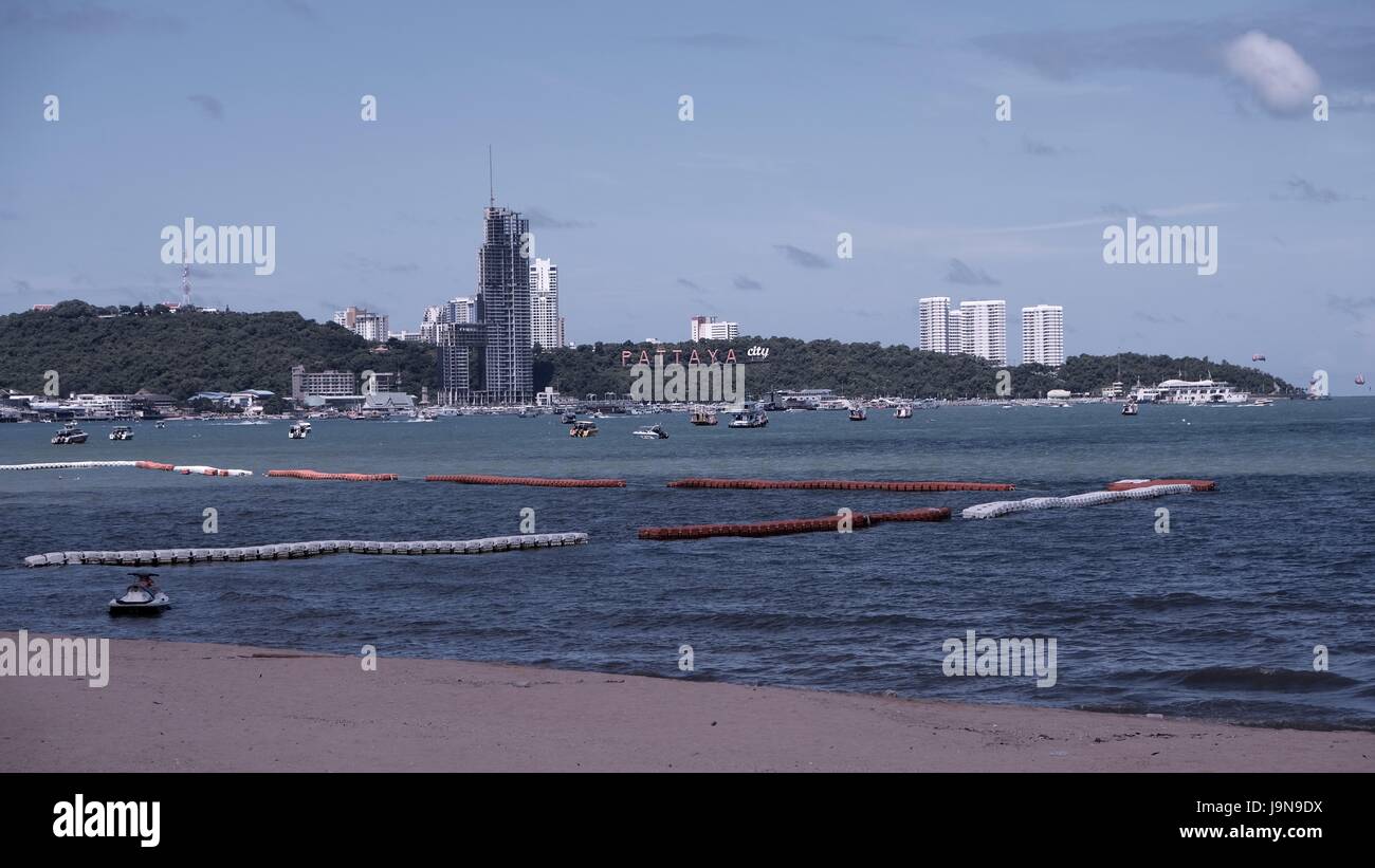 Golf von Thailand Urlaub Beach Resort Beach Road Pattaya Chonburi Thailand Stockfoto